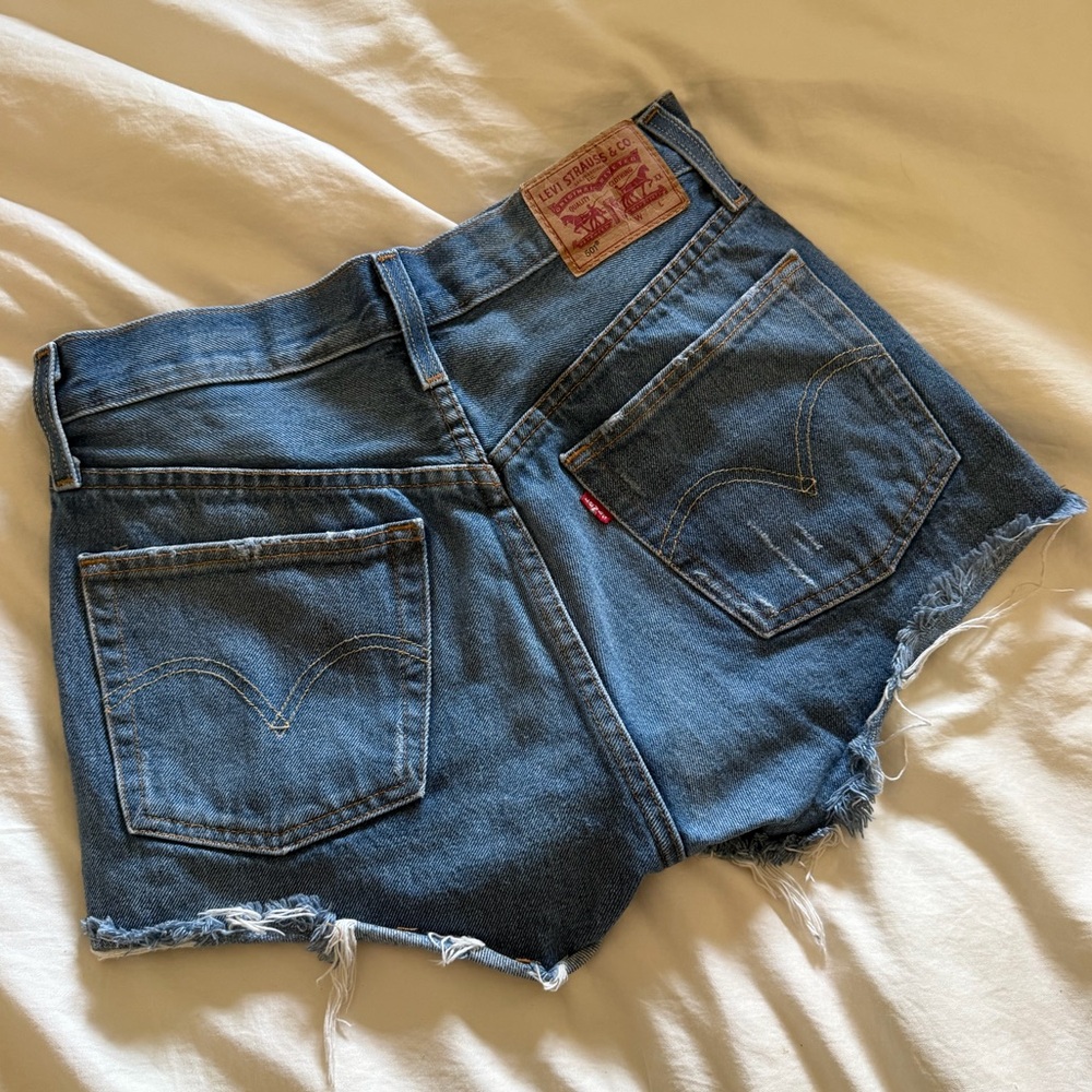 Levi’s 501 High Waisted Denim Shorts